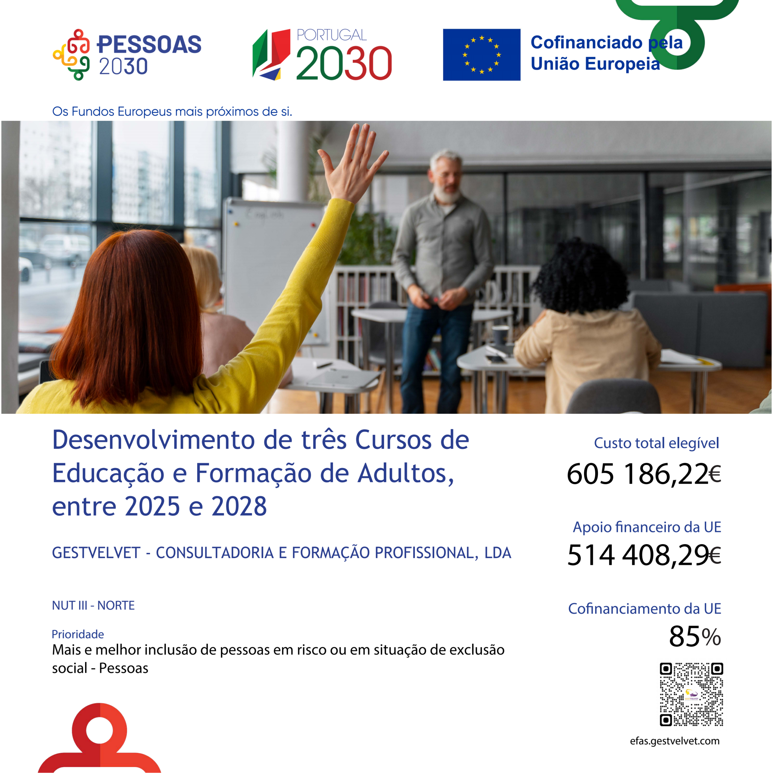 Financiamento da operação PESSOAS-FSE+-01866600